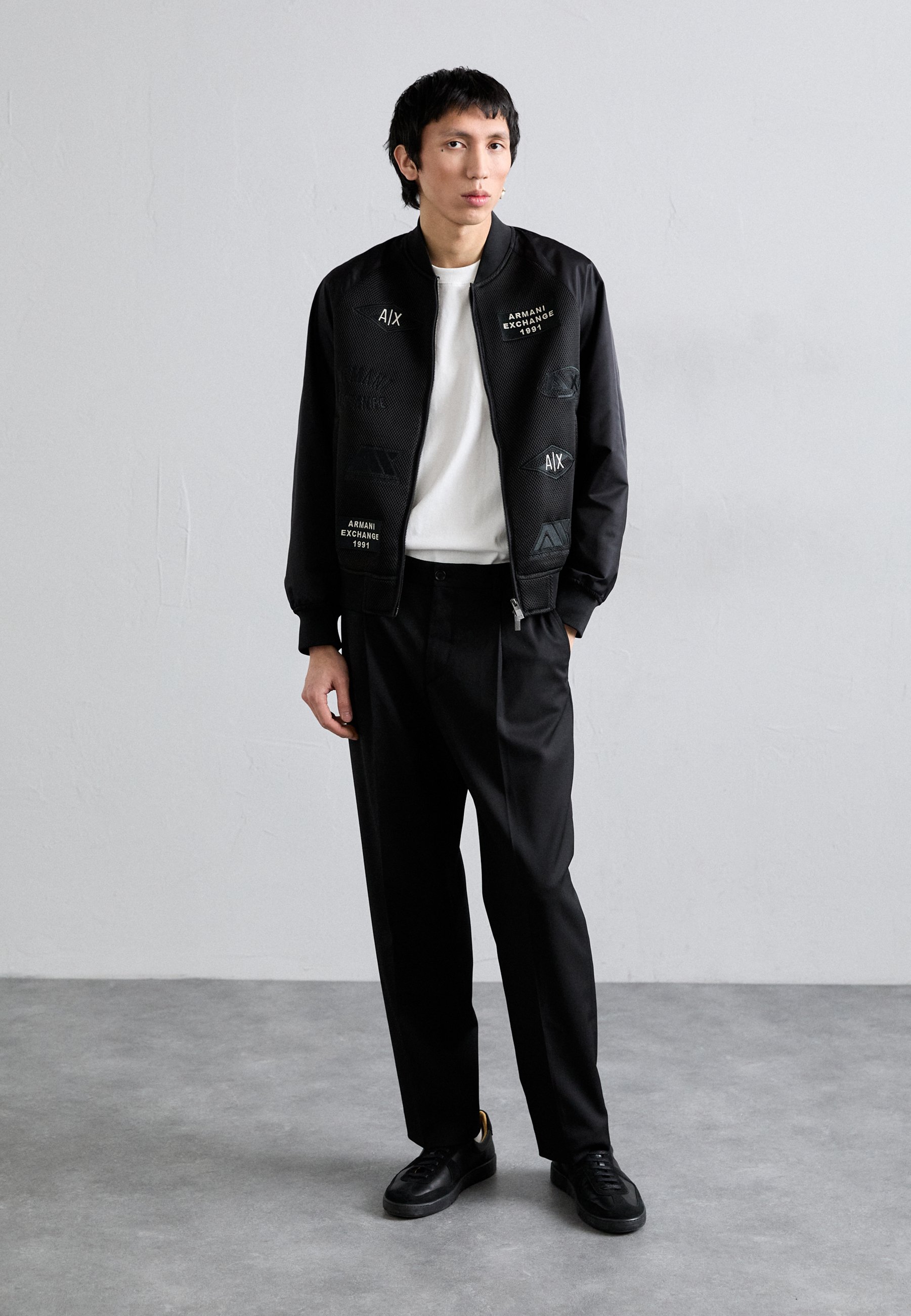 Armani Exchange BLOUSON JACKET - Bomber Jacket - black - Zalando.co.uk
