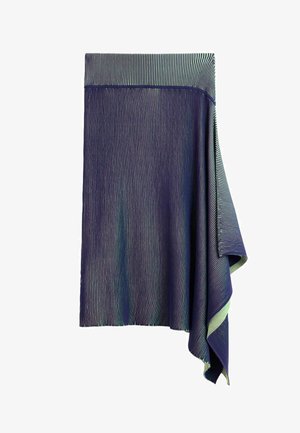 Desigual, LONG KNIT SKIRT - A-Linien-Rock - blue