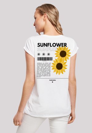 SONNENBLUME - Print T-shirt - weiß