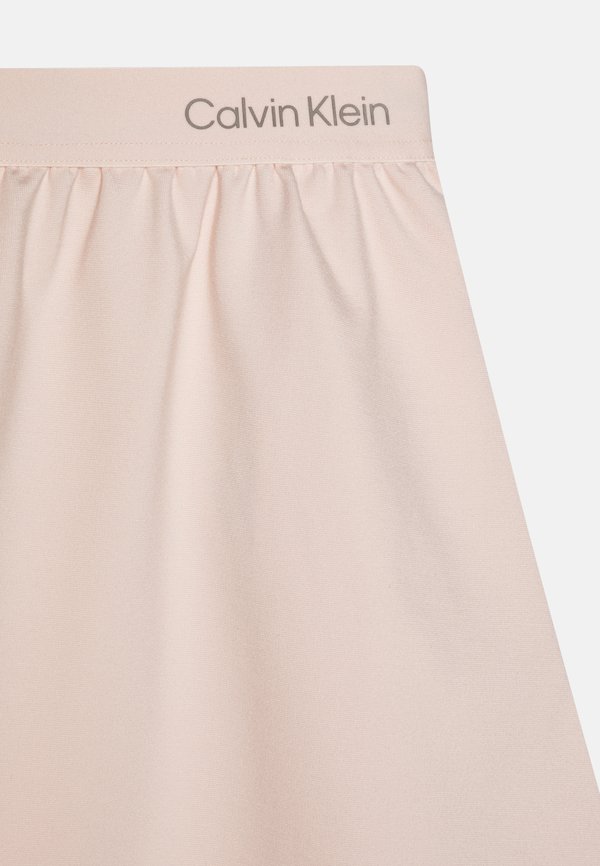 PUNTO LOGO FLARE SKIRT - Mini skirt - silver peony3