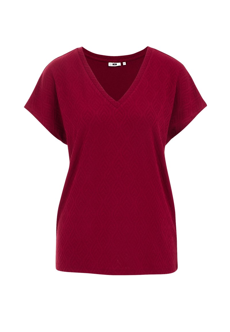WE Fashion Pamata T-krekls - vintage red/metāliski sarkans - Zalando.lv