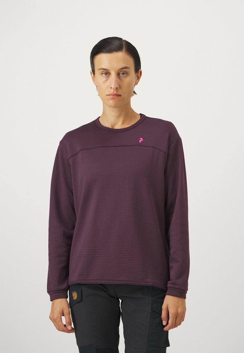 Peak Performance TRAIL POLARTEC CREW - Felpa in pile - mystic purple