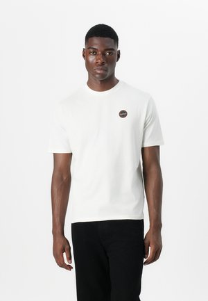 BADGE - Basic T-shirt - white heron