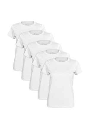 5 STÜCK O-NECK  - Basic T-shirt - weiss