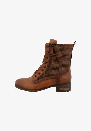 Mustang Bottines à lacets - cognac
