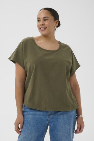 Kaffe Curve KCNANA SHORT SLEEVE - Basic T-shirt - grape leaf