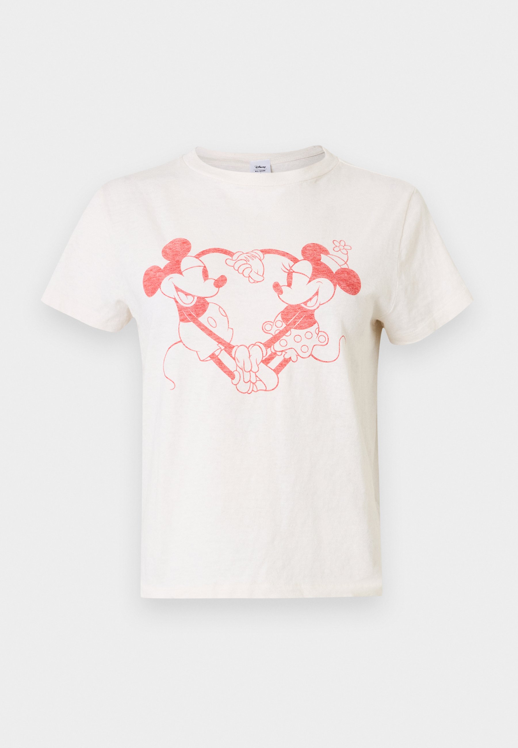 RE/DONE CLASSIC TEE PEANUTS CRUSH - Print T-shirt - vintage white