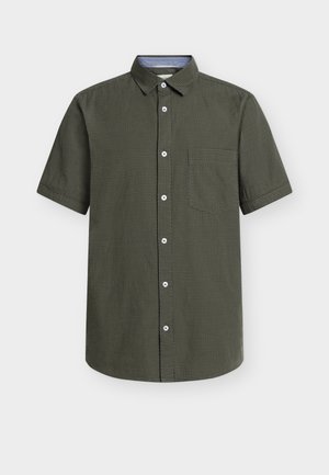 TOM TAILOR, STRUCTURED SHIRT - Hemd - deep leaf green dot structure