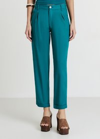 Calliope TASCHE ALLA FRANCESE MISTO - Pantaloni - verde petrolio