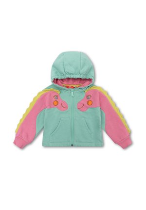 Sweater met rits - creme de menthe
