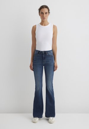 SAMARA - Bootcut jeans - dark shaded glam