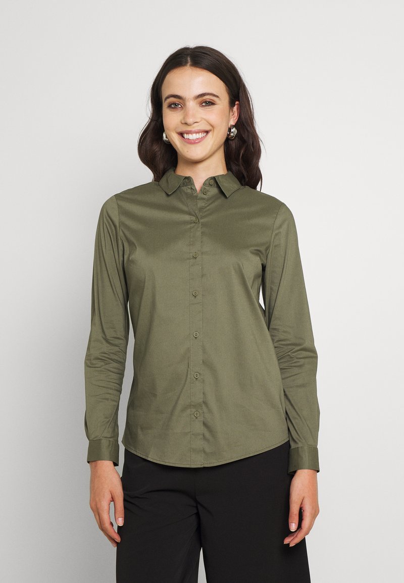 JDY JDYMIO SHIRT - Blusa com botões - kalamata