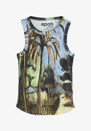 Next, REGULAR FIT - MONET LICENCE GRAPHIC PRINTED RACER - Top - blue