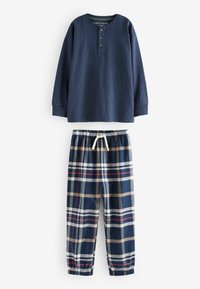 Next LONG SLEEVE CHECK 2 PACK  - REGULAR FIT SET - Pyjama - navy blue burgundy red