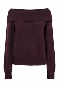 Nümph Stickad tröja - dark purple