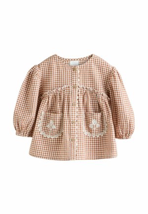Next REGULAR FIT - LONG SLEEVE 2 PIECE SET - Bluse - rust brown gingham