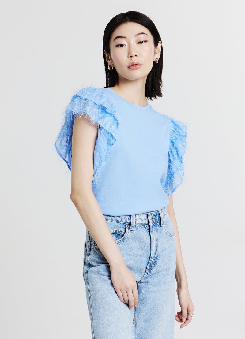 Calliope T-shirt con stampa - celeste