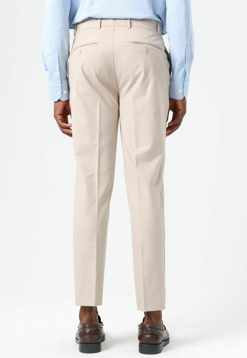 Lucy & Sam HIGH WAIST - Suit trousers - beige - Zalando
