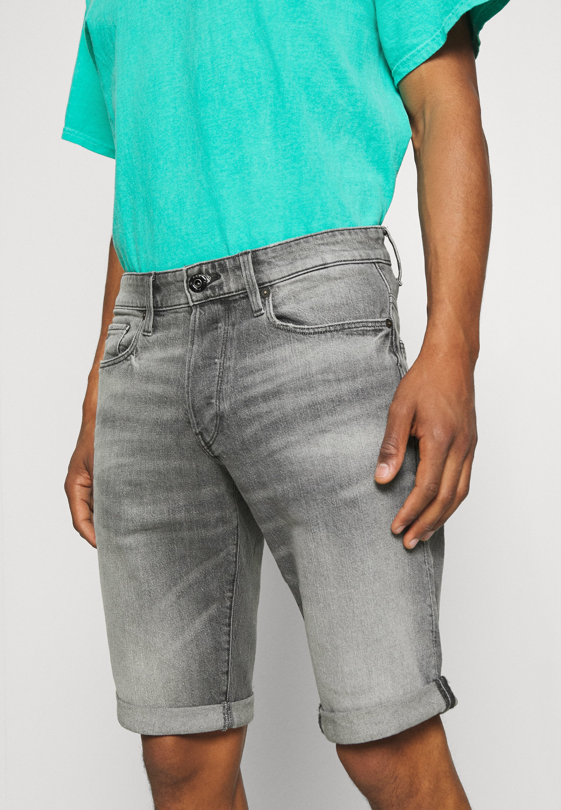 black stretch shorts