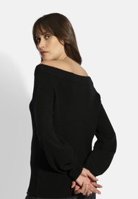 Just Cashmere BOAT NECK - Neule - black