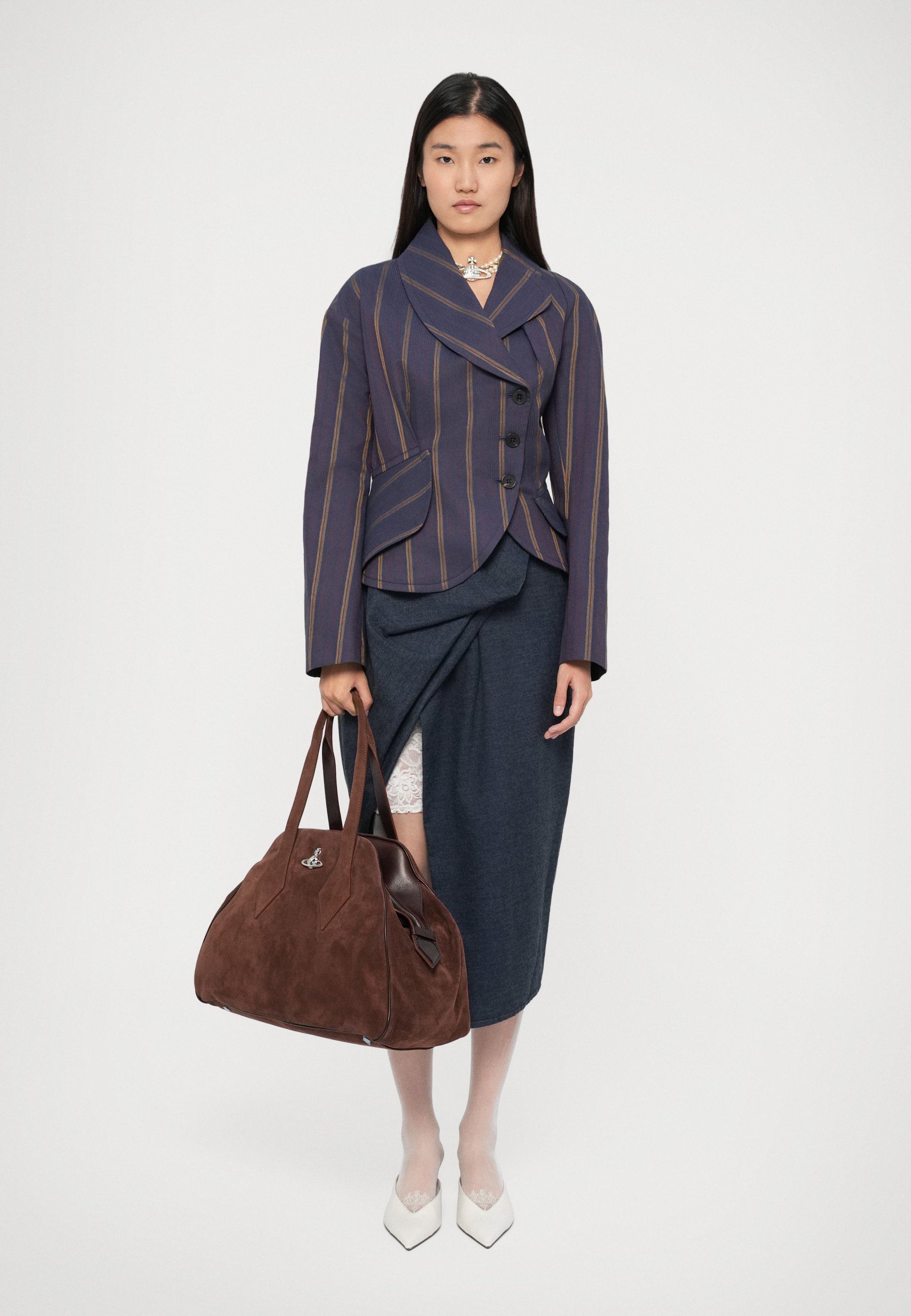 Vivienne Westwood YASMINE LARGE BAG - Handbag - chocolate brown