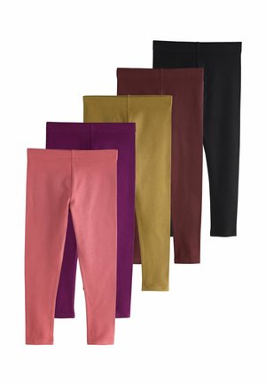 Next, LEGGINGS (3-16YRS) 5 PACK - Leggings - Trousers - brown khaki berry