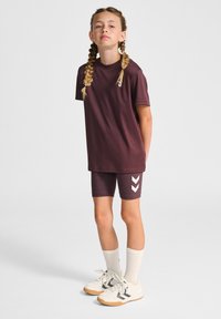 Hummel - LOGO - Leggings - fudge melange Image miniature 1