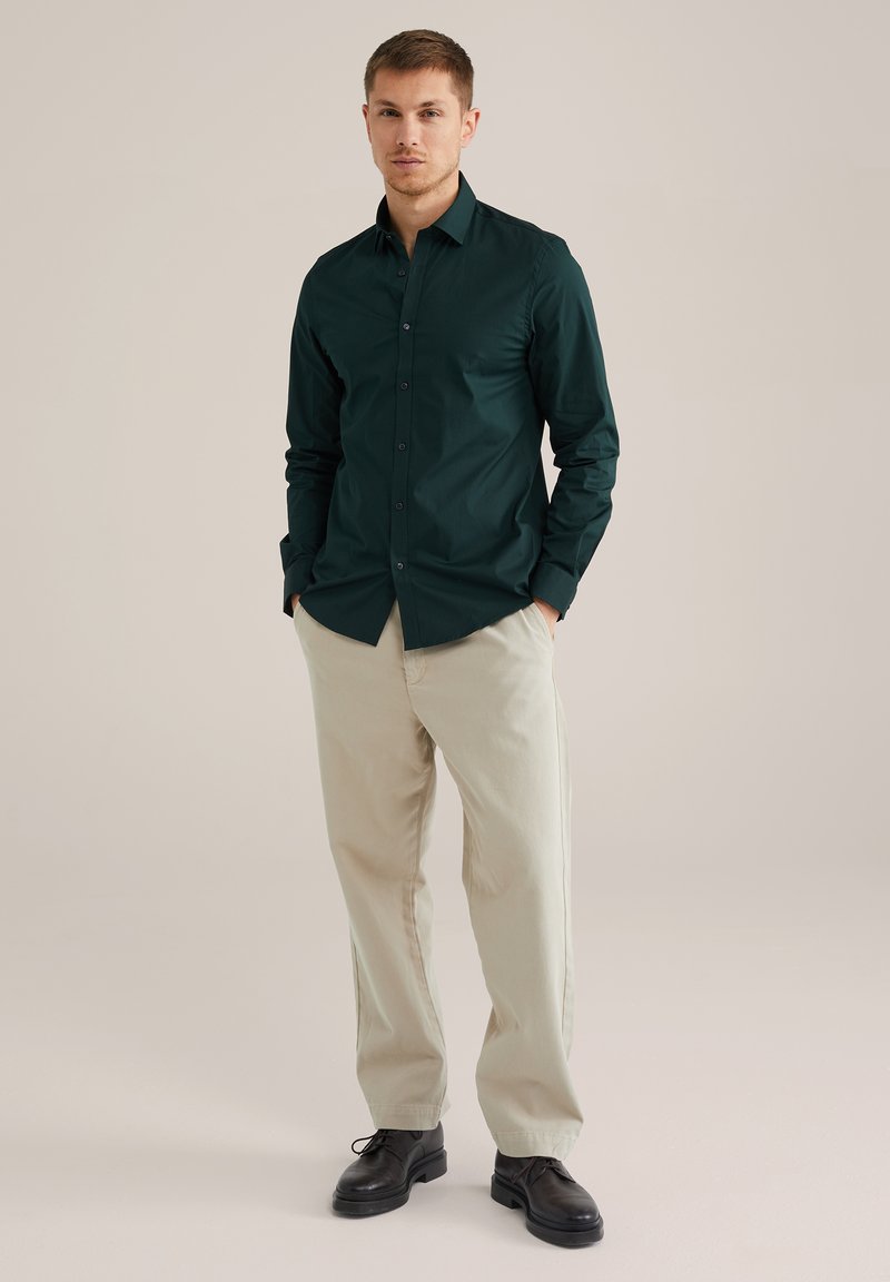 green dress shirt and black pants Green Round Neck Sleeveless Midi Dress & Reviews - Green - Dresses