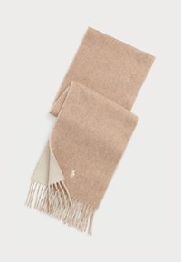 REVERSIBLE WOOL-BLEND SCARF UNISEX - Écharpe - taupe/cream