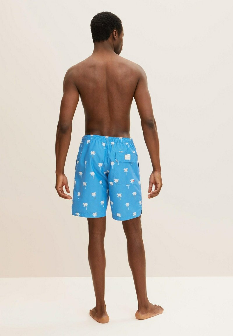 Herren Badehosen | TOM TAILOR Badeshorts vallarta blue palm design/blaugrau - LM67667 Herren Badehosen | TOM TAILOR Badeshorts vallarta blue palm design/blaugrau - LM67667
