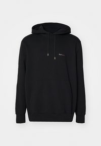 HOODIE WITH CIRCLE LOGO EMBRODIERY - Sweatshirt - black