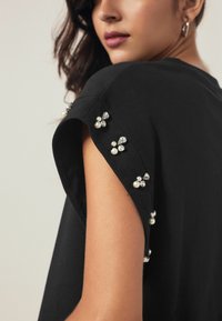 Next SPARKLE  SLEEVE   - Printtipaita - black