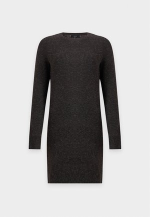 Vero Moda, VMDOFFY LS O-NECK DRESS - Φόρεμα σε ίσια γραμμή - chocolate torte/black melange