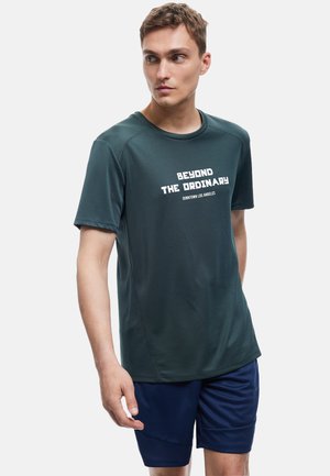 T-shirt med print - green
