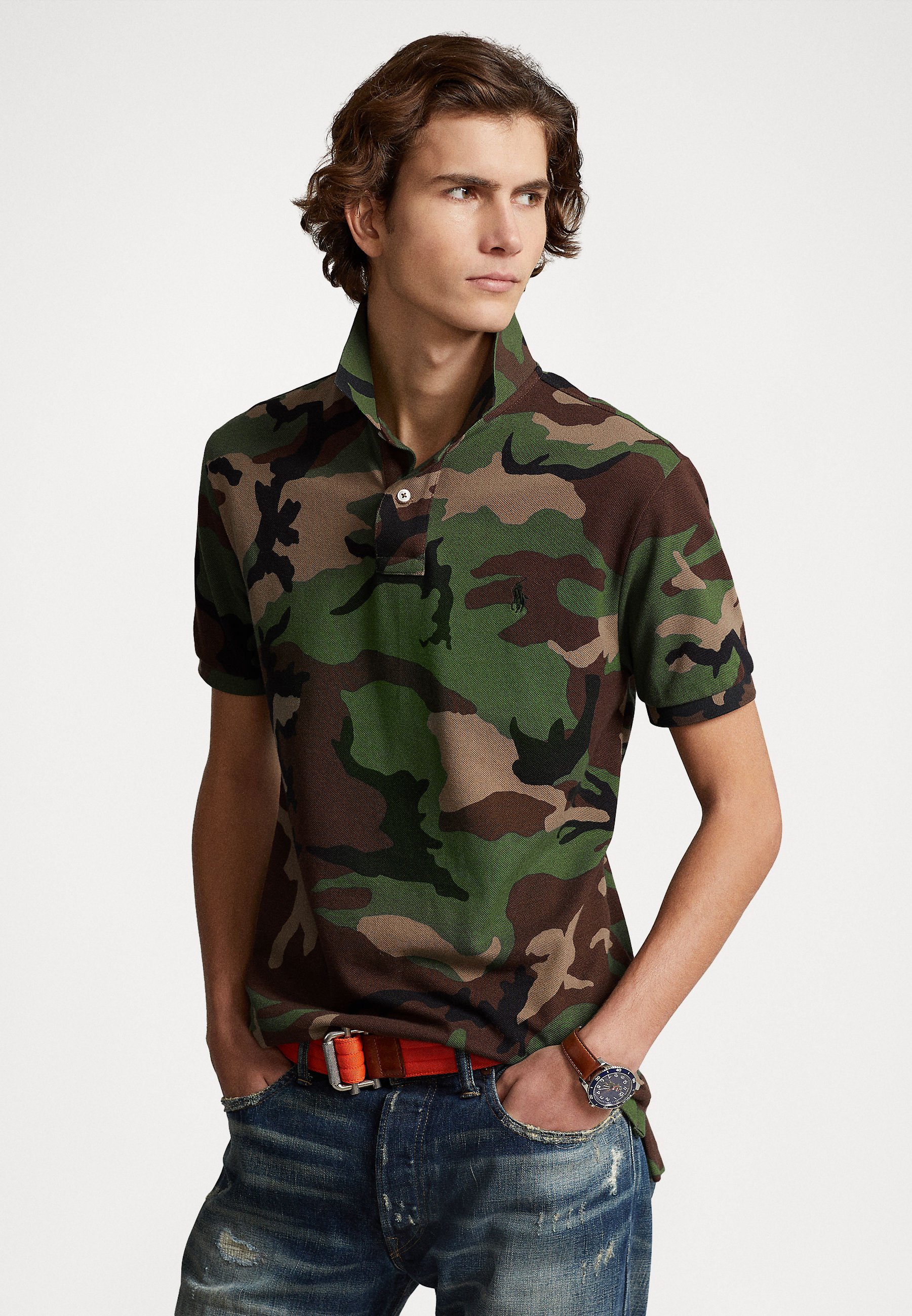 Polo Ralph Lauren SHORT SLEEVE - Polo shirt - surplus/dark green -  