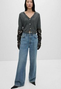 Mango LINITO - Neuletakki - mottled dark grey