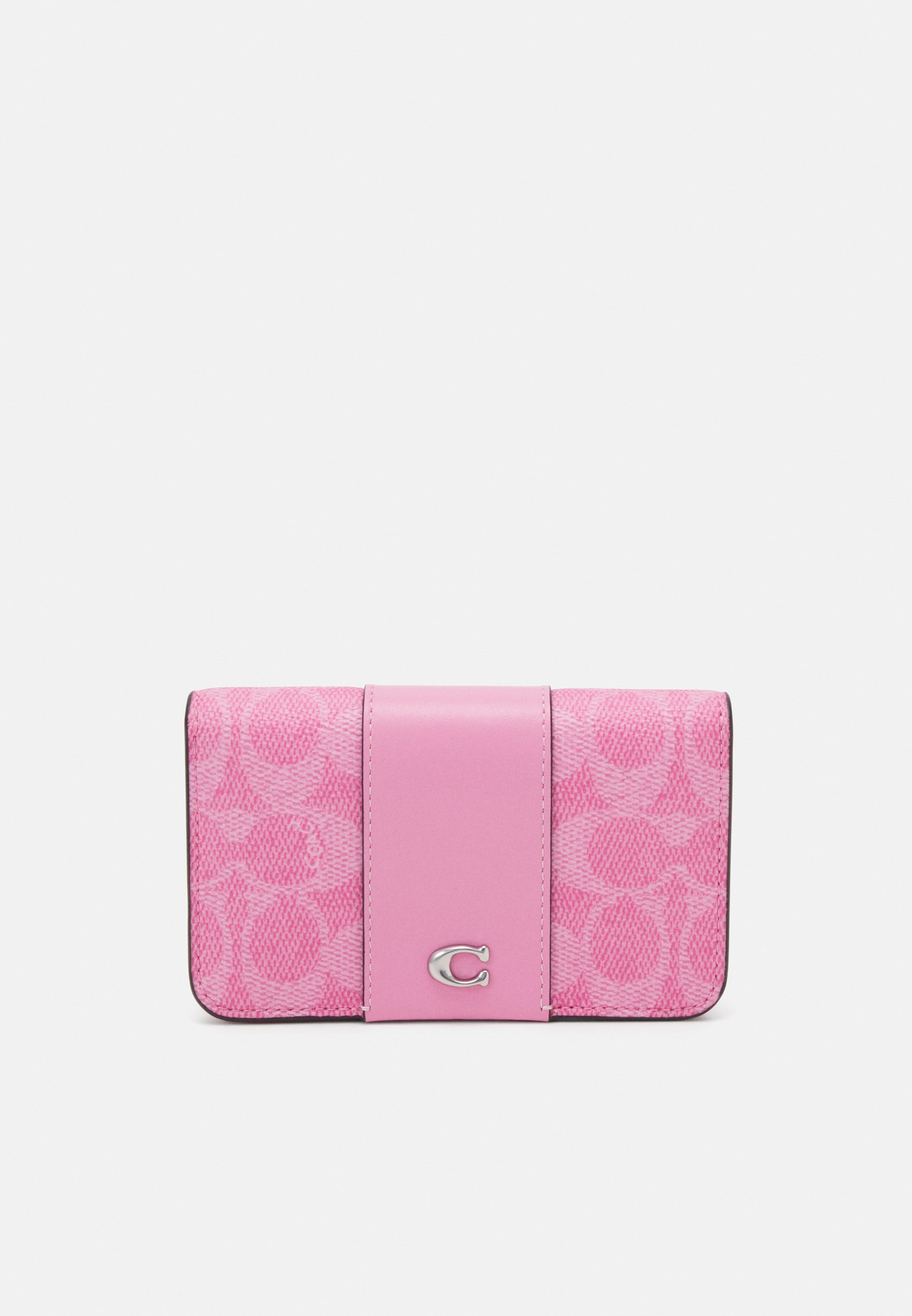 Coach slim card case pink Clearance