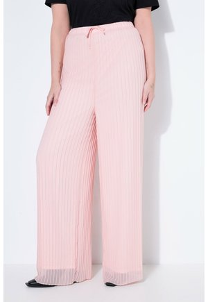 WEITES BEIN PLISSEE - Pantaloni - dusty rose