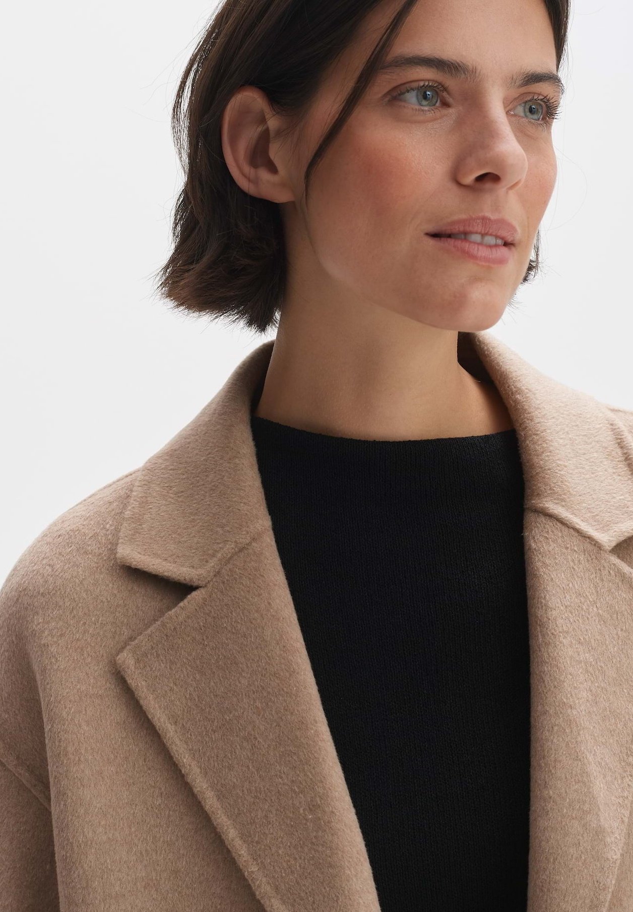 OPUS Damen Cabanjacke HILNA – Oversize Aus Weichem Wollmix, Lässig, Für Herbst & Übergang