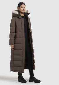 khujo CLARESSE TEDDY - Vinterfrakke - taupe dunkel