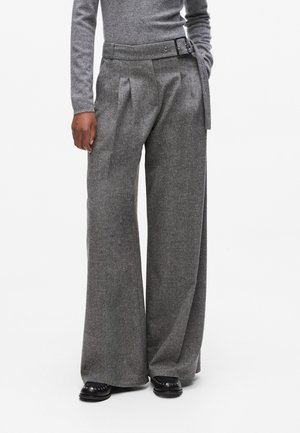 Trousers - medium grey melange