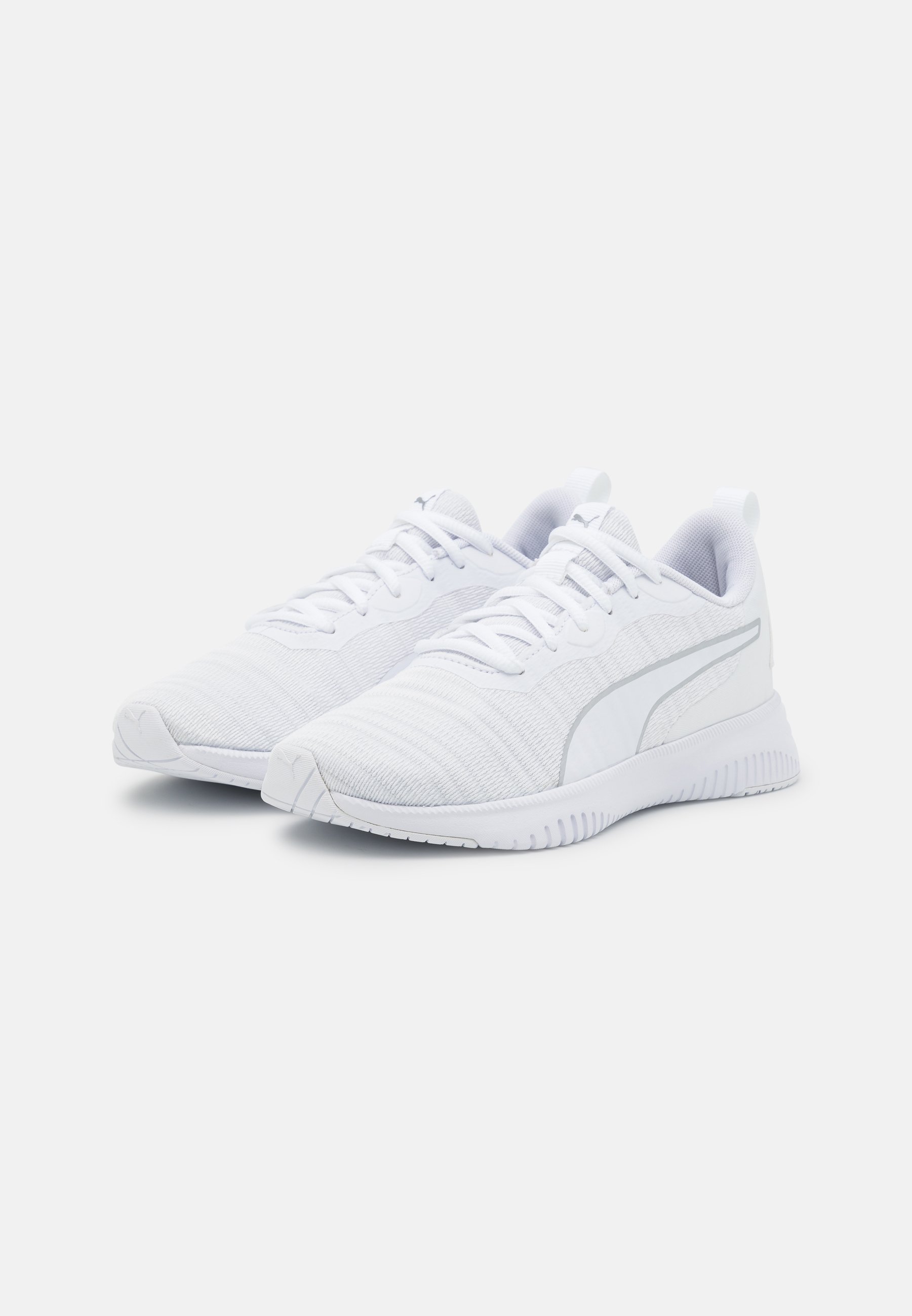 Puma FLYER FLEX - Laufschuh Neutral - white/metallic silver/weiß -  Zalando.ch