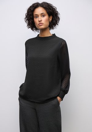 SMOK-DETAIL - Blouse - schwarz