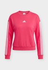 ESSENTIALS 3 STRIPES - Φούτερ - power pink/white