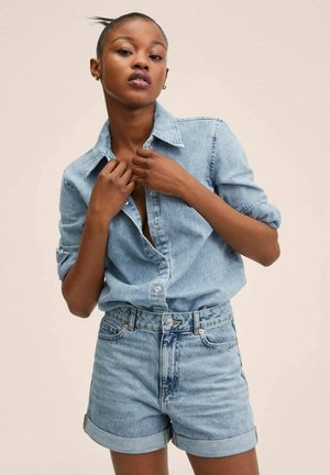 MOM - Denim shorts - middenblauw
