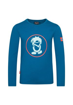 TROLLKIDS, KIDS TROLL LONGSLEEVE UNISEX - Long sleeved top - summernight blue red clay