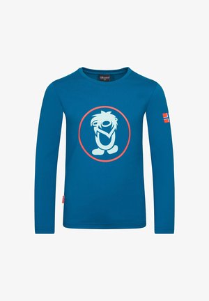 TROLLKIDS, KIDS TROLL LONGSLEEVE UNISEX - Langarmshirt - summernight blue red clay
