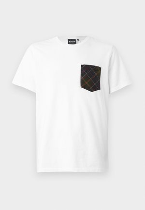 Barbour BARBOUR ARNSIDE TARTAN POCKET T-SHIRT - Print T-shirt - white