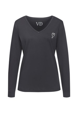 Long sleeved top - schwarz