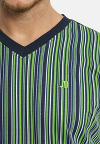 Jan Vanderstorm KURZER HELMWALD SET - Pyjama - dunkelblau gestreift